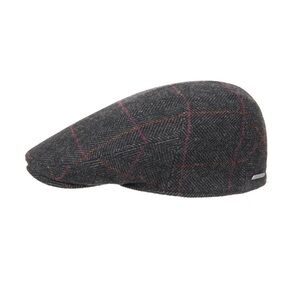 STETSON Mens Paper Boy/Driver Cap Herringbone Wool blend Vintage